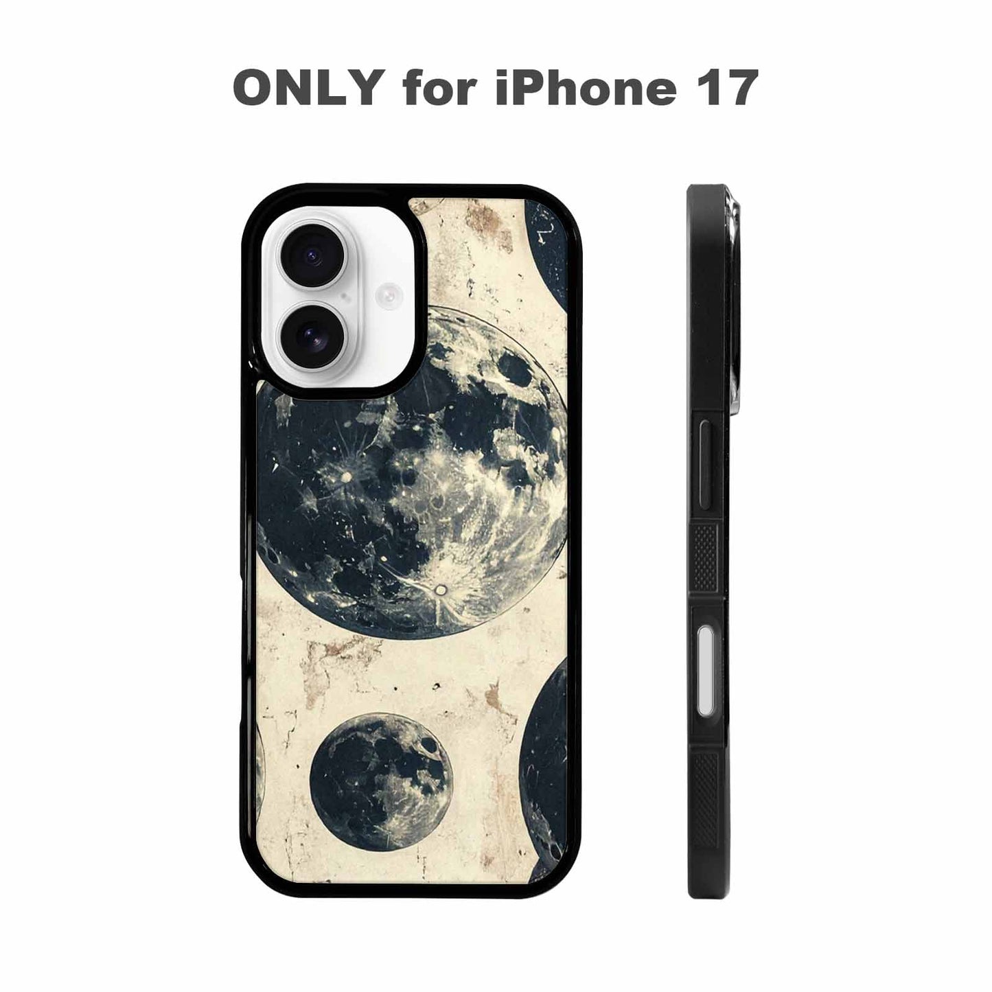 iPhone 17 Case — Bold Gothic Moon Gothic Skulls, Unique Phone Case Design