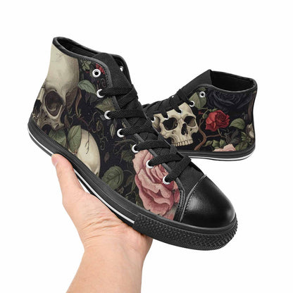 MEN'S Skulls - Roses High Top Canvas Aesthetic Sneakers