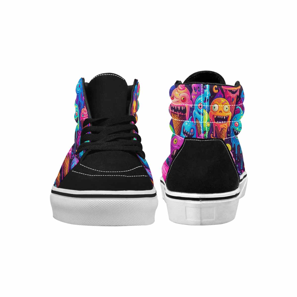 MEN'S Ice Cream Monsters  High Top Canvas Dreamlike Shoes