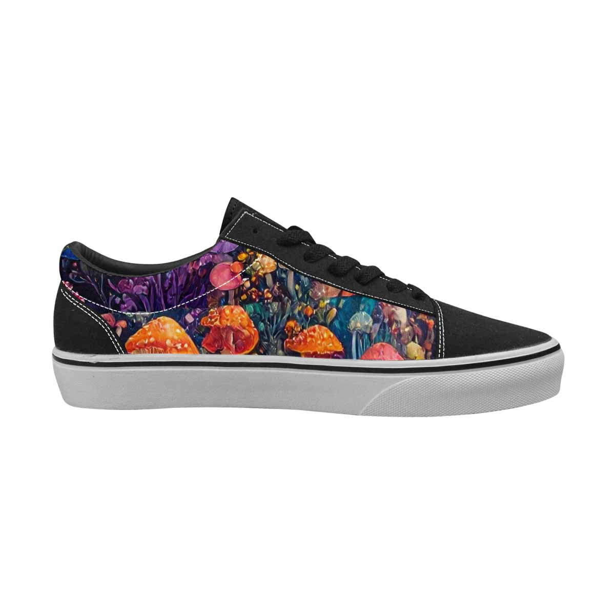 WOMEN'S Mushrooms (general) Mushrooms Pa Lace-Up Canvas Aesthetic Shoes