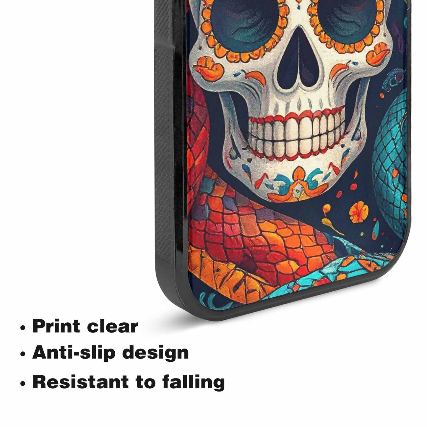 iPhone 15 Case — Snake Skulls Print Alt Custom, Custom Printed Phone Case
