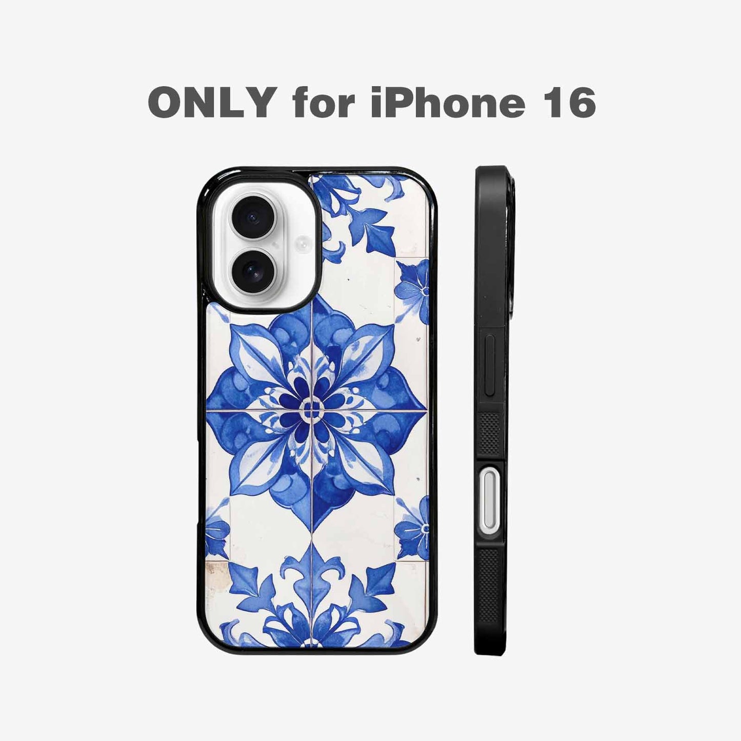iPhone 16 Case — Talavera Tile Floral, Custom Art Phone Cover