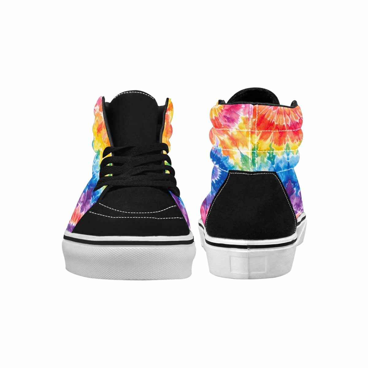 WOMEN'S Tie Dye Swirl High Top Canvas Cottagecore Sneakers