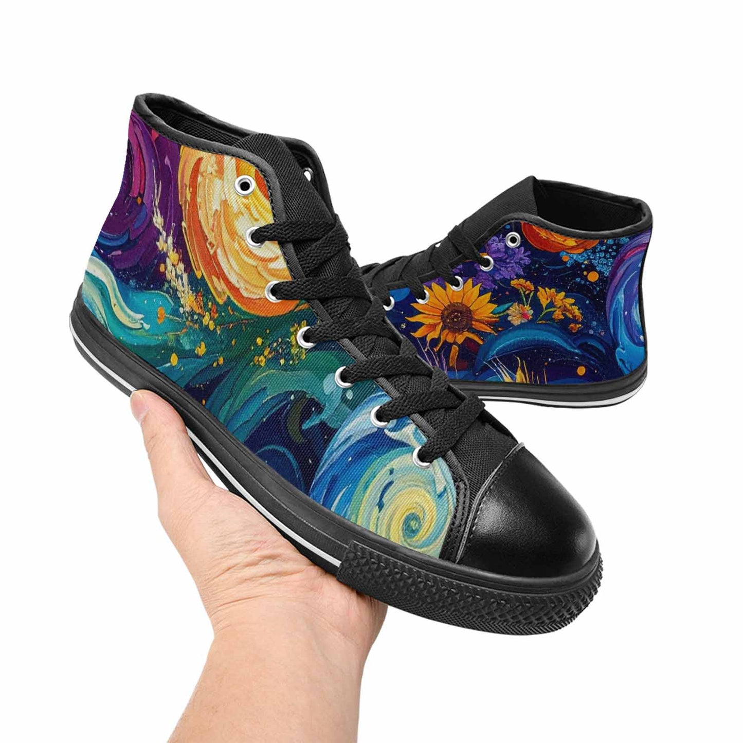 MEN'S Blend All Versions High Top Canvas Vivid Custom Shoes