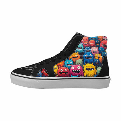MEN'S Monsters (general) Cartoon Monst High Top Canvas Dark Academia Custom Sneakers