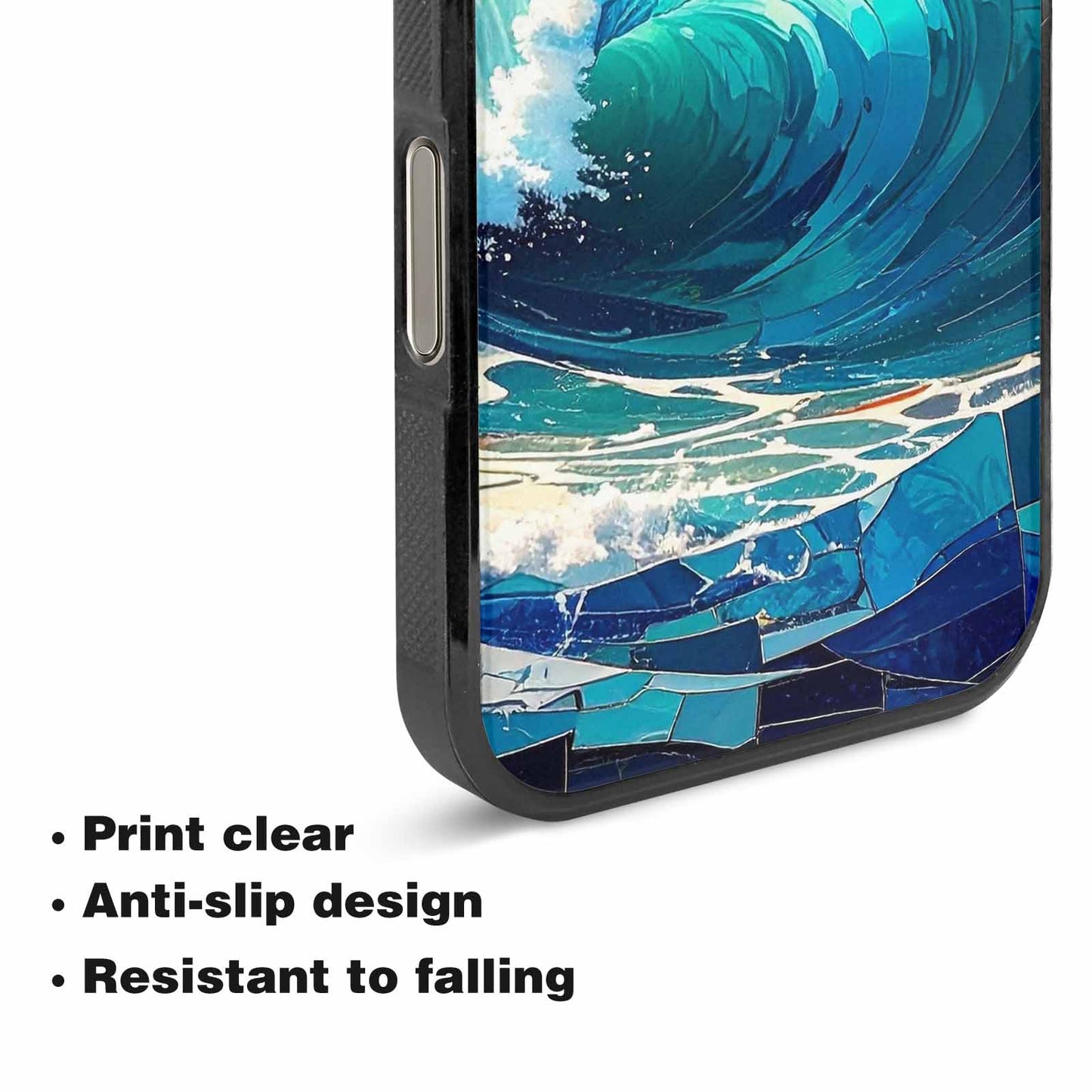 iPhone 16 Pro Max Case — Wave Crest Splash Wave Crest Splash, Custom Print Case Cover