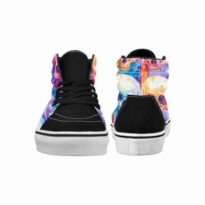 WOMEN'S Kulls - Watercolor High Top Canvas Grunge Custom Shoes