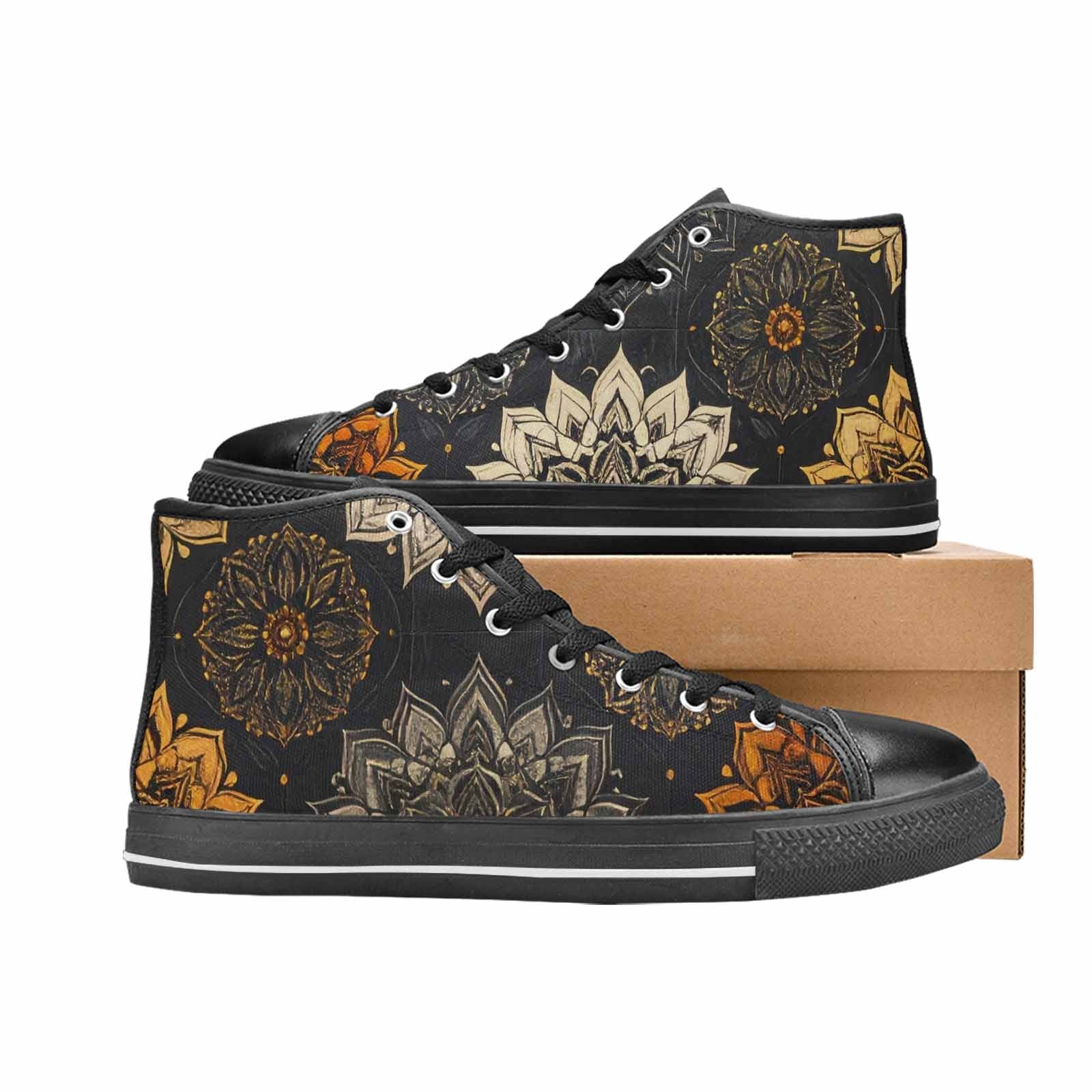 WOMEN'S Mandala High Top Canvas Aesthetic Custom Shoes