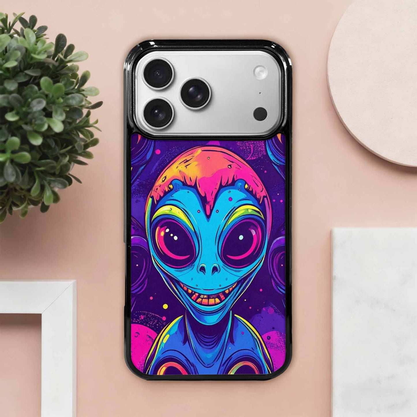 iPhone 17 Pro Max Case — Alien Ufo Cartoon Art Alien Scifi, Personalized Phone Case