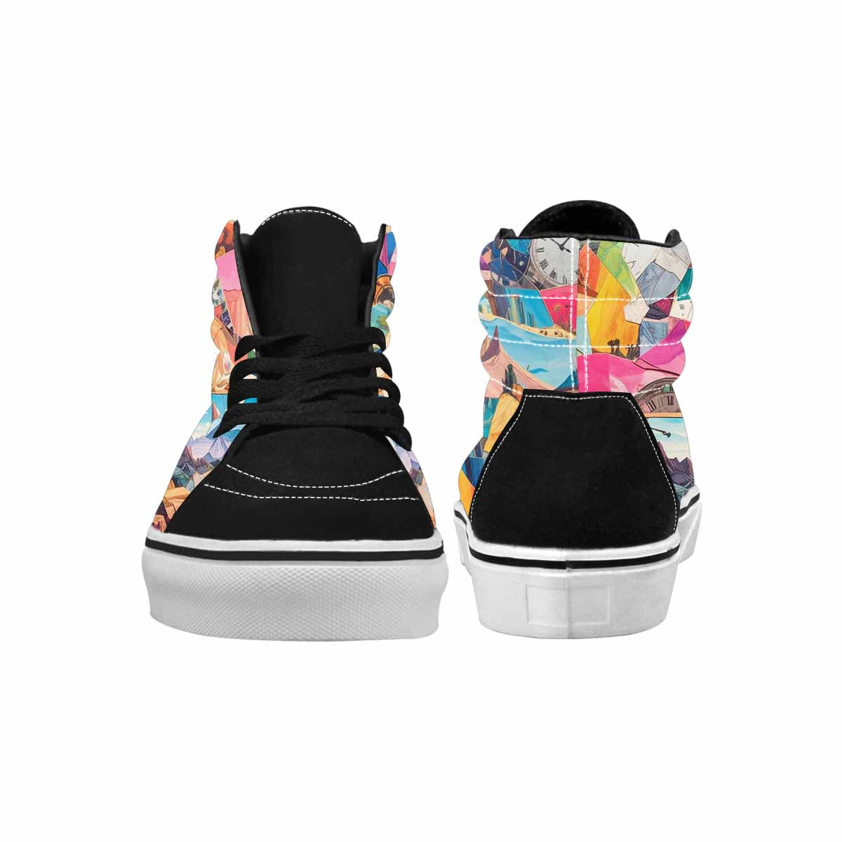 MEN'S Surreal Dream Fragment High Top Canvas Kaleidoscope Custom Sneakers