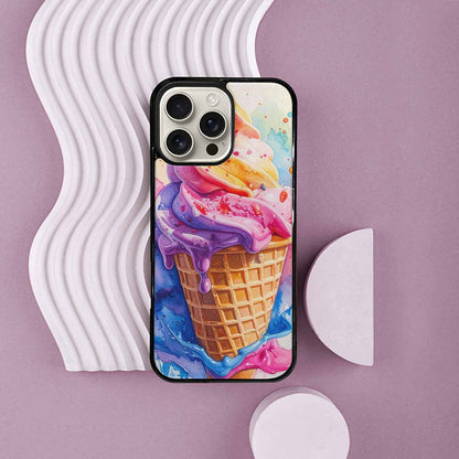 iPhone 16 Pro Max Case — Melting Icecream Collage Custom, Custom Printed Phone Case