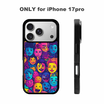 iPhone 17 Pro Case — Small Funny Looking Cartoon People Cartoon, Custom Art Phone Cover