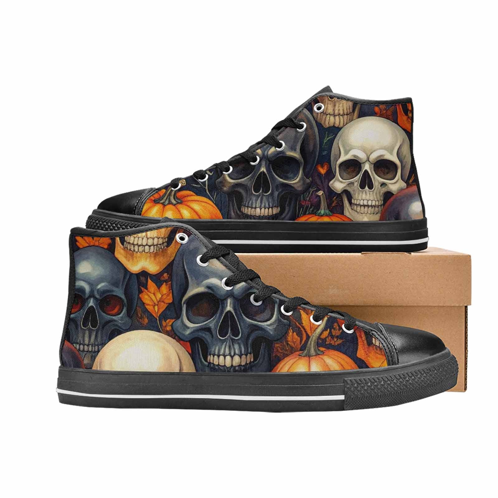 MEN'S Skulls - Halloween High Top Canvas Grunge Shoes