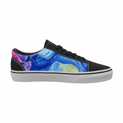 MEN'S Melting Icecream Collage Canvas Lace-Up Y2K Custom Shoes
