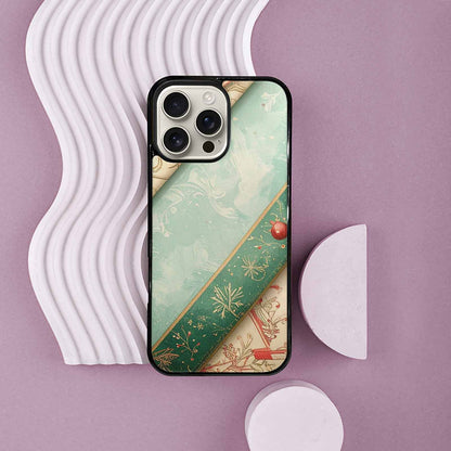 iPhone 16 Pro Max Case — Christmas Wrapping Paper Pattern Art Wallpaper, Original Design Phone Case