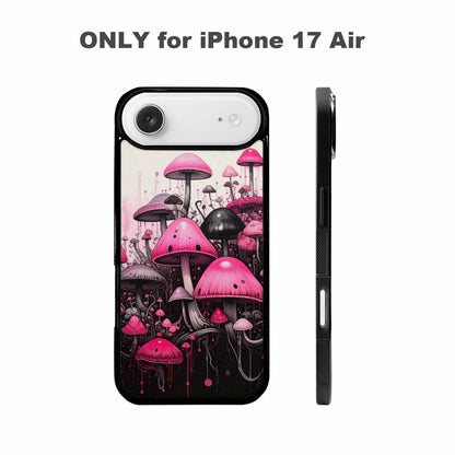 iPhone 17 Air Case — Rainbow Drip Mushrooms Black Pink Original, Custom Designed Case Cover