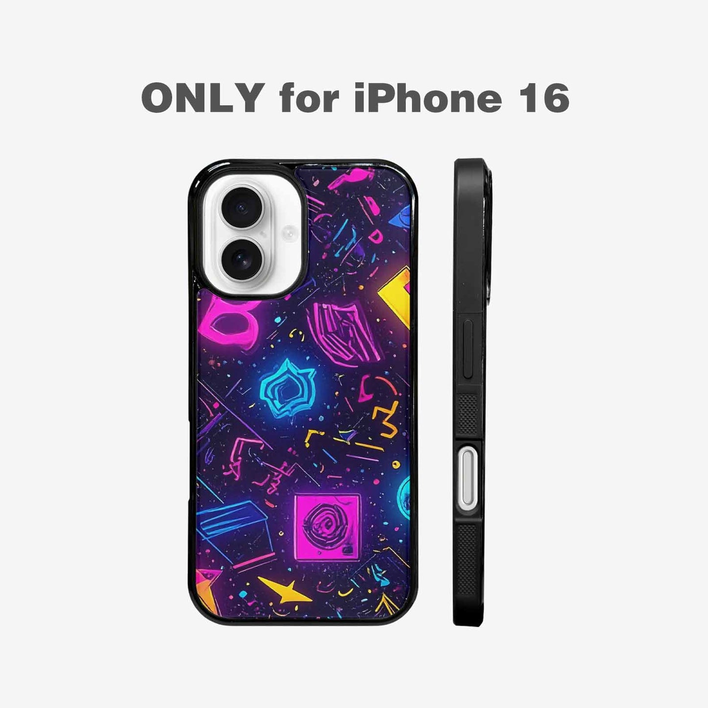 iPhone 16 Case — 80s Retro Motif 80s Retro Motifs, Custom Phone Case