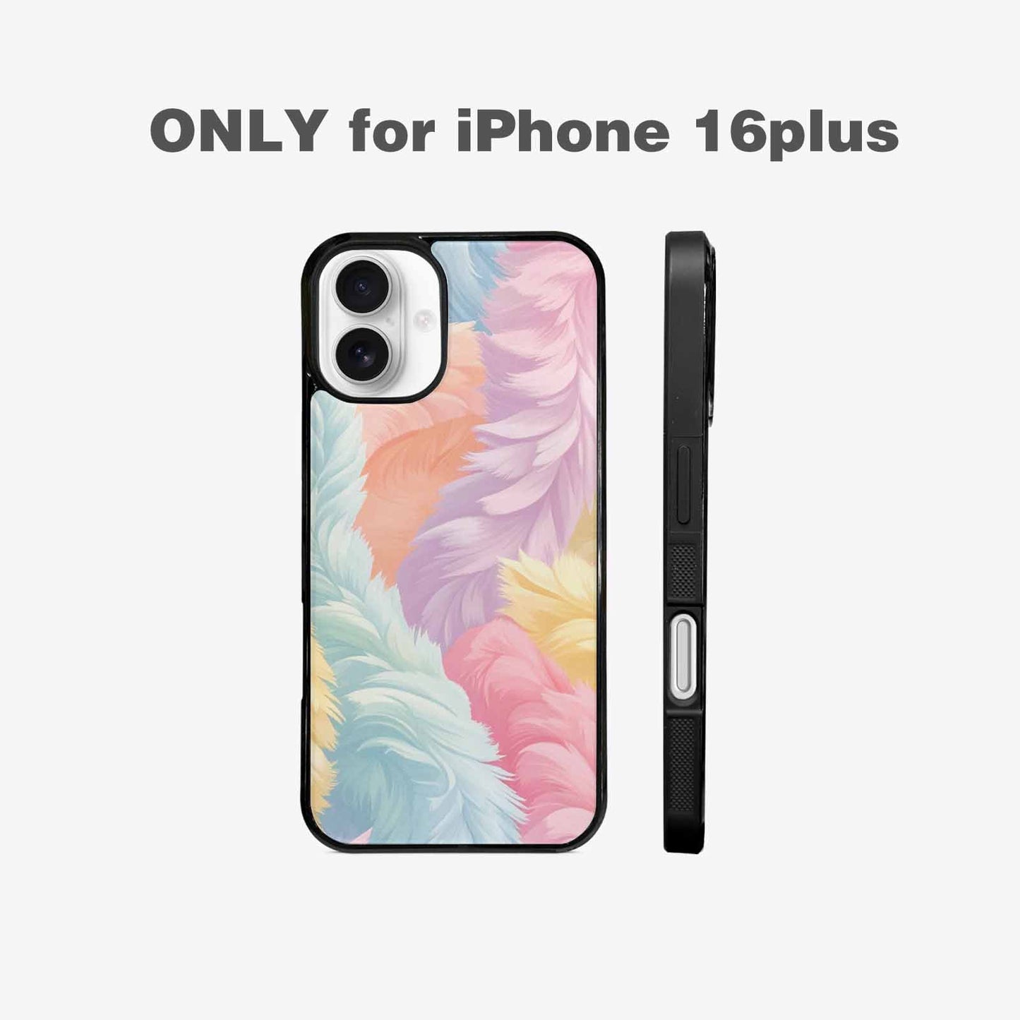 iPhone 16 Plus Case — Zebra Pastel Rainbow, Custom Made Phone Cover