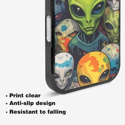 iPhone 16 Case — Aliens Camo Aliens Pattern Hundreds Of, Personalized Phone Case