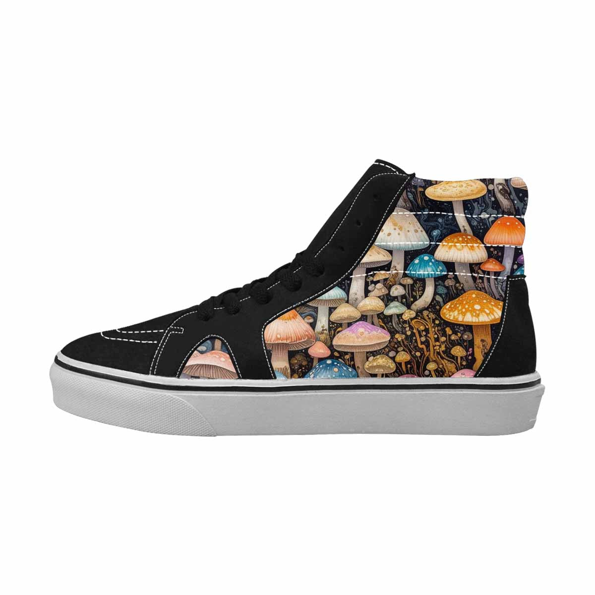 MEN'S Mushrooms High Top Canvas Melting Art Sneakers
