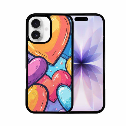 iPhone 17 Case — Pastel Summer Heart Original Art, Custom Art Phone Cover