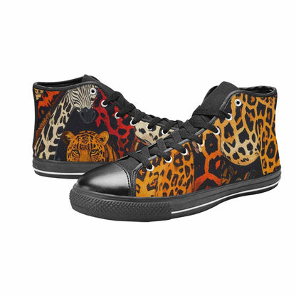 MEN'S Animal Print High Top Canvas Y2K Custom Sneakers