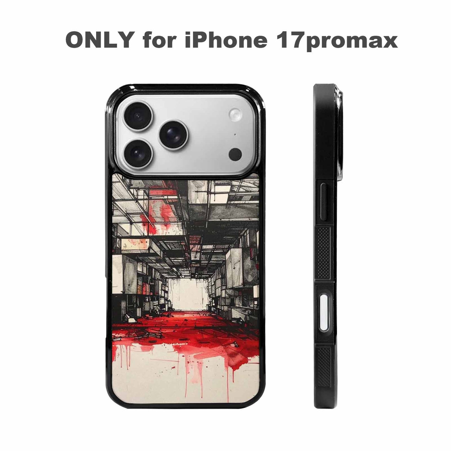 iPhone 17 Pro Max Case — Liminal Space Fragment Black Galaxy Space, Unique Phone Case Design