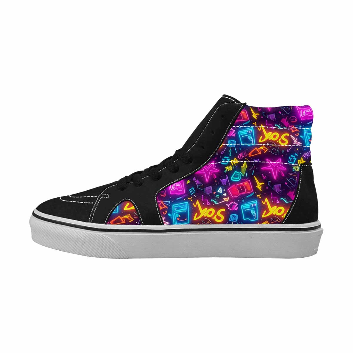 WOMEN'S 80S Retro High Top Canvas Personalized Cottagecore Customized Sneakers