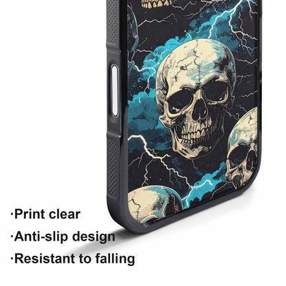 iPhone 17 Pro Max Case — Skull Dark Art Gothic Print Gothic, Custom Printed Phone Case