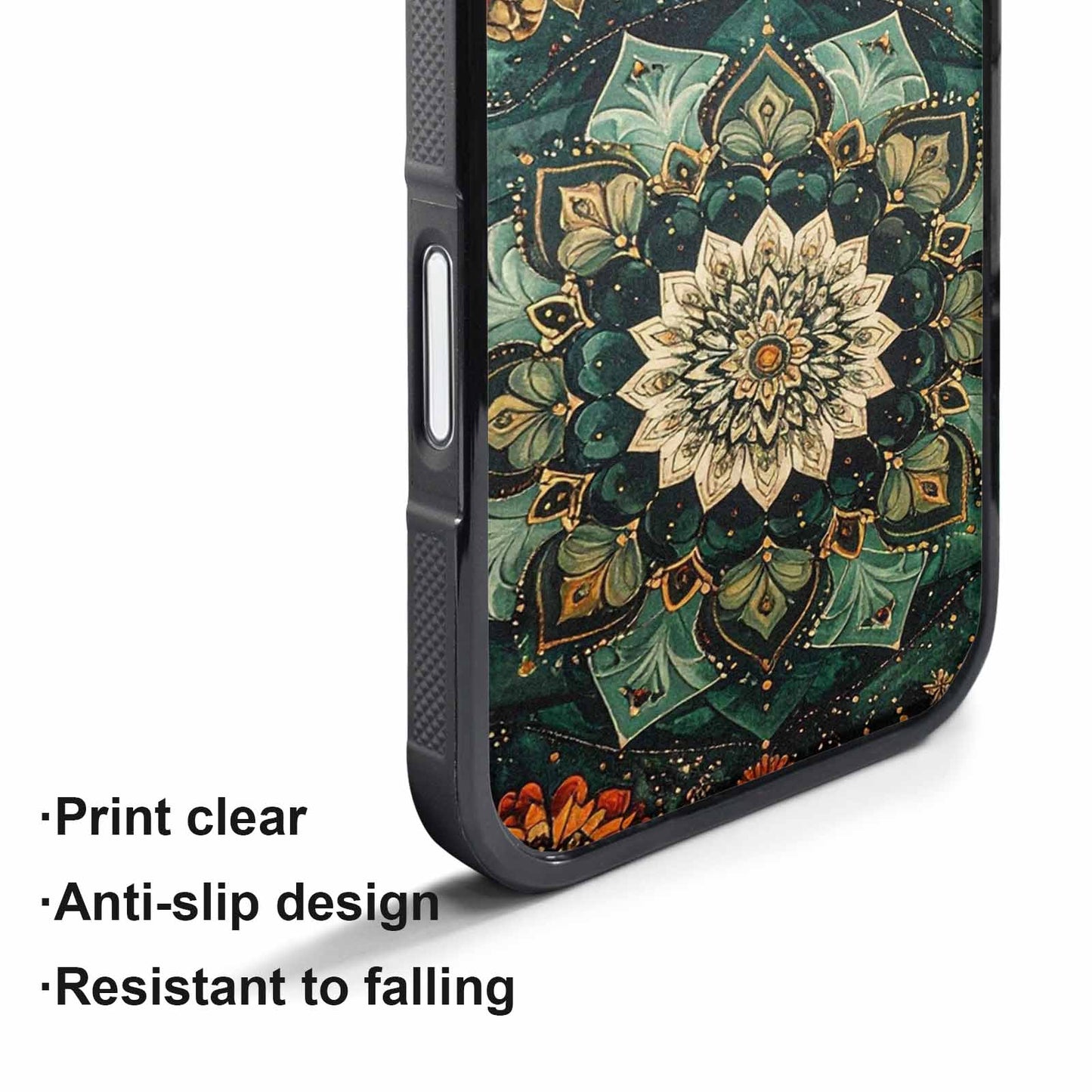 iPhone 17 Pro Max Case — Small Mandala Pattern, Randomly Floral, Custom Art Phone Cover