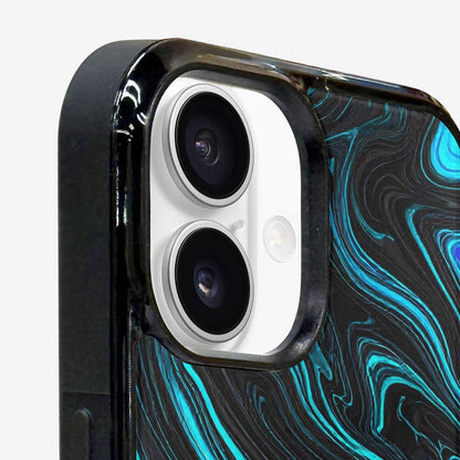 iPhone 16 Case — Freaky Marble Glow, Custom Phone Case