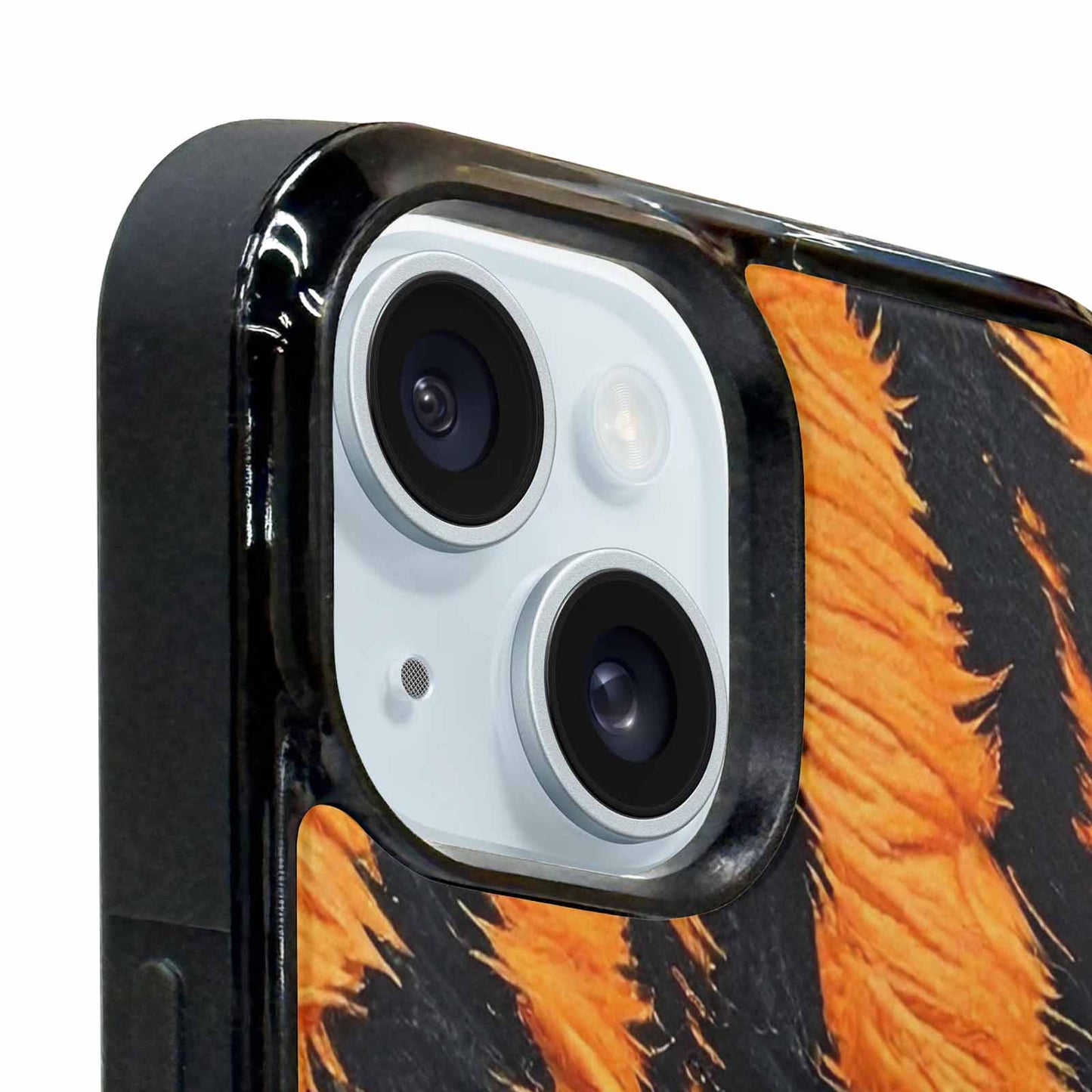 iPhone 15 Plus Case — Bold Tiger Stripe, Customized Protective Case