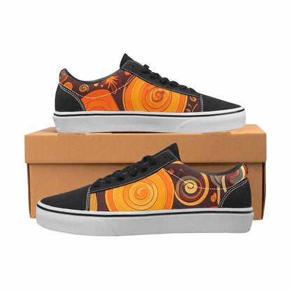 MEN'S Groovy 70S Peace Canvas Lace-Up Vivid Custom Sneakers