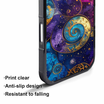 iPhone 17 Air Case — Steampunk Galaxy Art Seamless Pattern Galaxy, Custom Art Phone Cover
