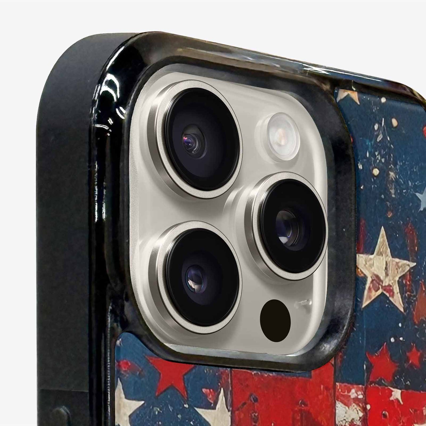 iPhone 16 Pro Max Case — Patriotic Stars And Stripes American Stars, Custom Made Phone Cover