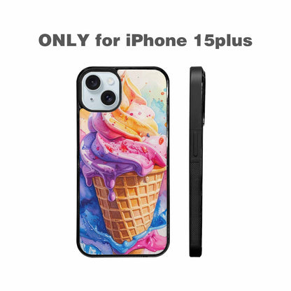 iPhone 15 Plus Case — Melting Icecream Collage Custom, Custom Made Phone Cover