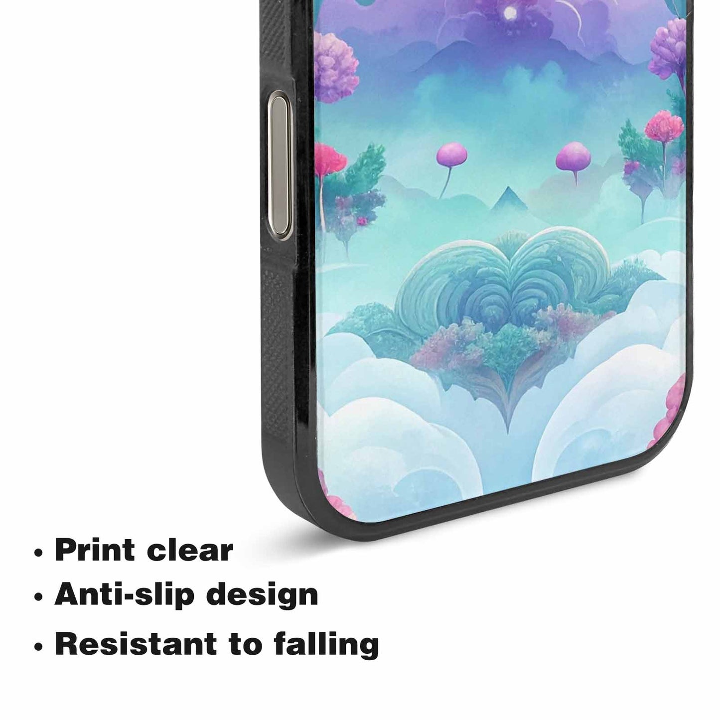 iPhone 16 Pro Case — Surrealist Dreamscape Illustration Pattern, Unique Phone Case Design