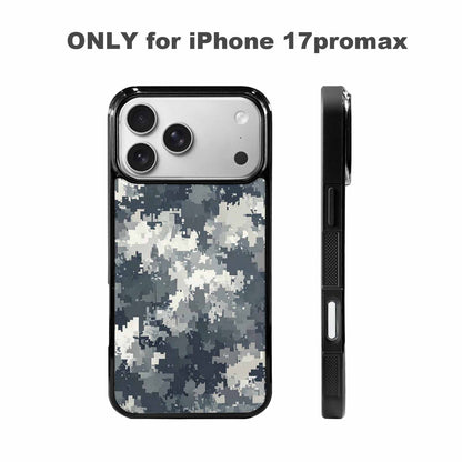 iPhone 17 Pro Max Case — Small Military Camouflage Blotch Camo, Custom Designed Case Cover