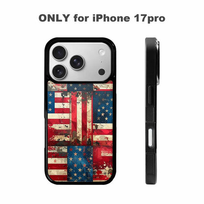 iPhone 17 Pro Case — Small American Flag Stars And Galaxy, Personalized Phone Case