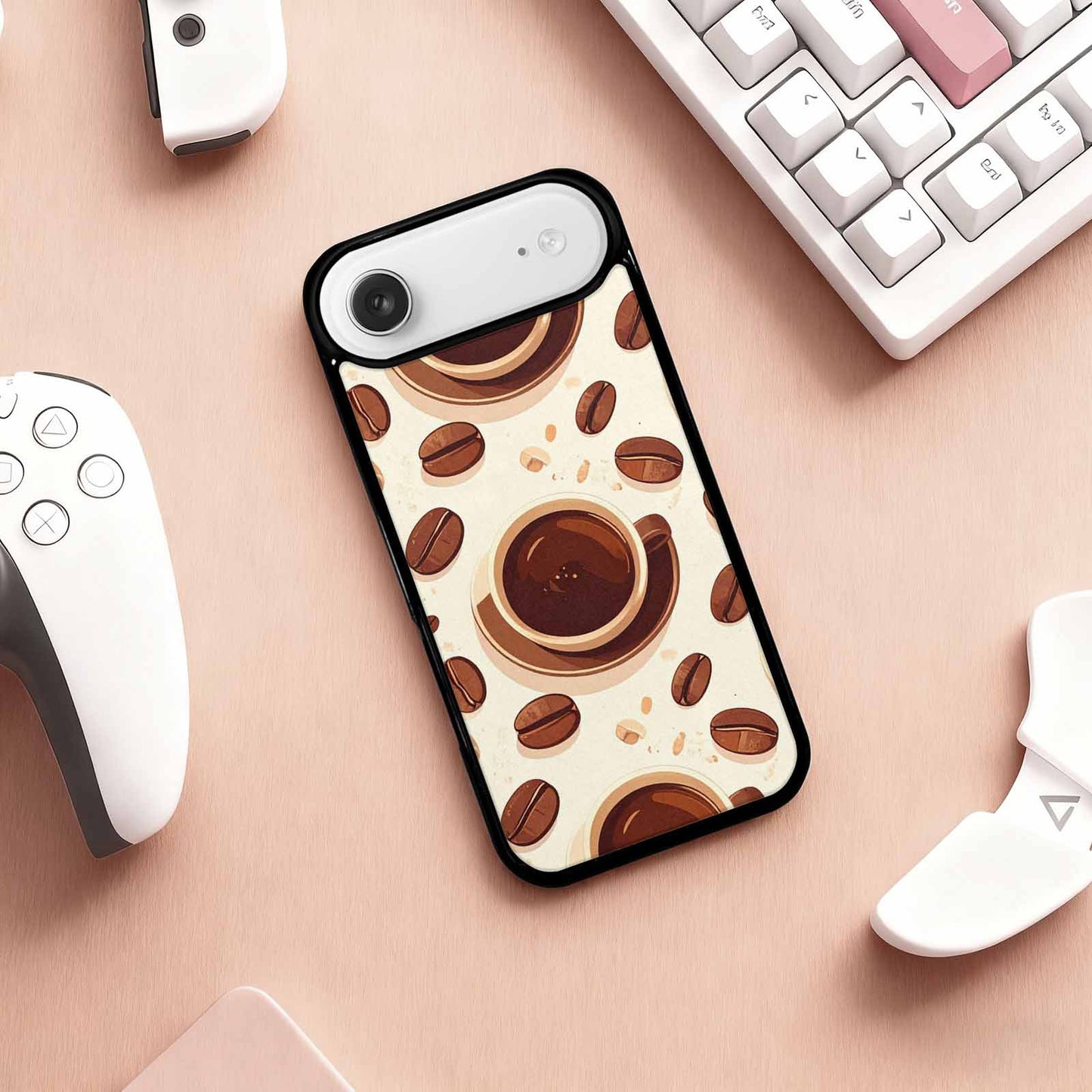 iPhone 17 Air Case — Coffee Cup And Bean Pattern Original, Custom Designed Case Cover