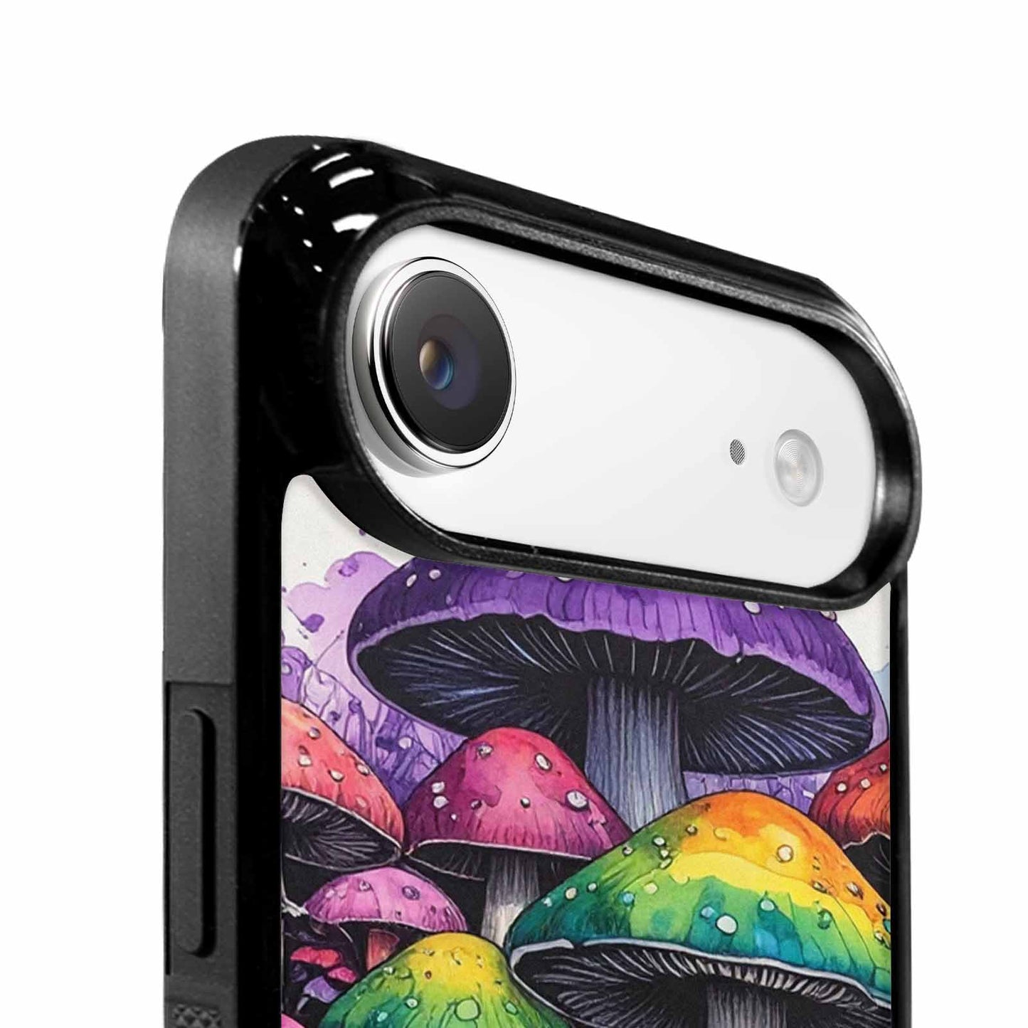 iPhone 17 Air Case — Black Purple Ink Rainbow Drip Original, Customized Protective Case