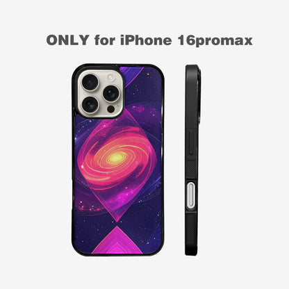 iPhone 16 Pro Max Case — Rose Galaxy Art Seamless Pattern Vibrant, Custom Phone Case
