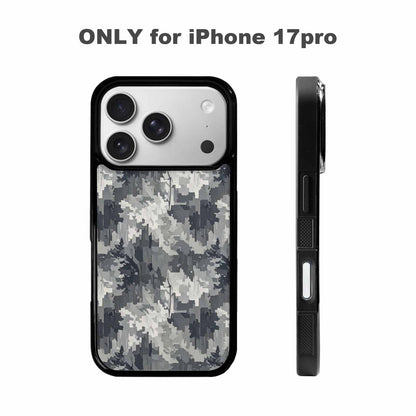 iPhone 17 Pro Case — Small Military Camouflage Blotch Pattern Camo, Customized Protective Case