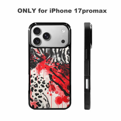 iPhone 17 Pro Max Case — Animal Print (black &amp; Animal Print, Customized Protective Case