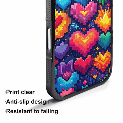 iPhone 17 Pro Max Case — Pixel Art Bit Burst Original Art, Custom Designed Case Cover
