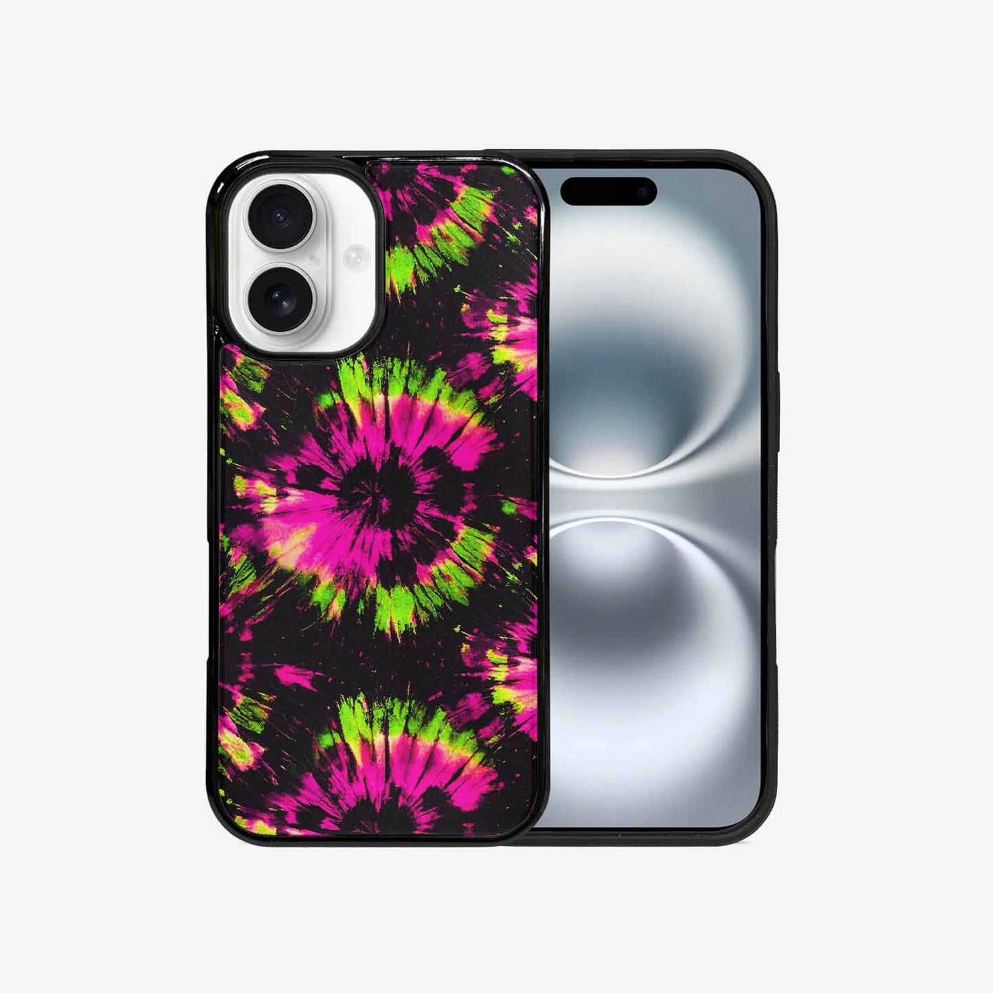 iPhone 16 Case — Acid Wash Tie Dye Neon, Custom Art Phone Cover