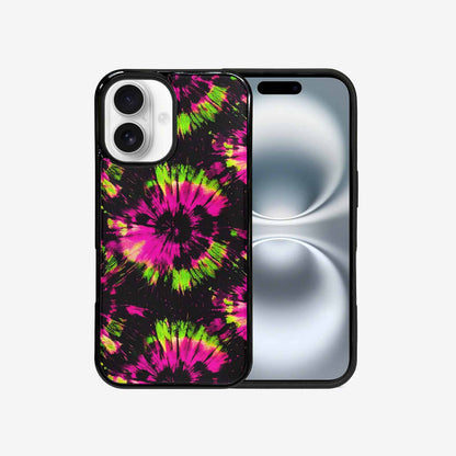 iPhone 16 Case — Acid Wash Tie Dye Neon, Custom Art Phone Cover