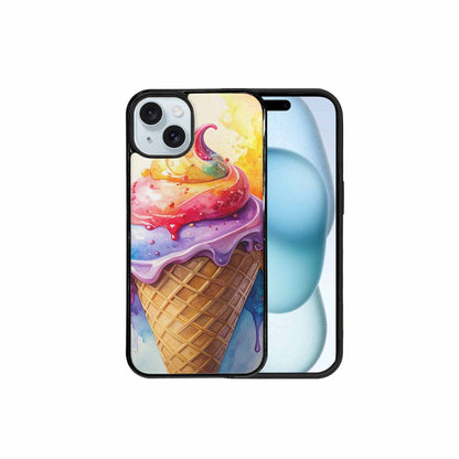 iPhone 15 Plus Case — Melting Icecream Collage Custom, Custom Printed Phone Case