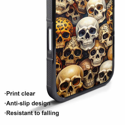 iPhone 17 Air Case — Skulls Pattern Hundreds Of Sma Gothic, Custom Designed Case Cover
