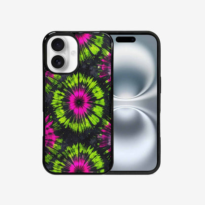 iPhone 16 Case — Acid Wash Tie Dye Neon Custom, Unique Phone Case Design